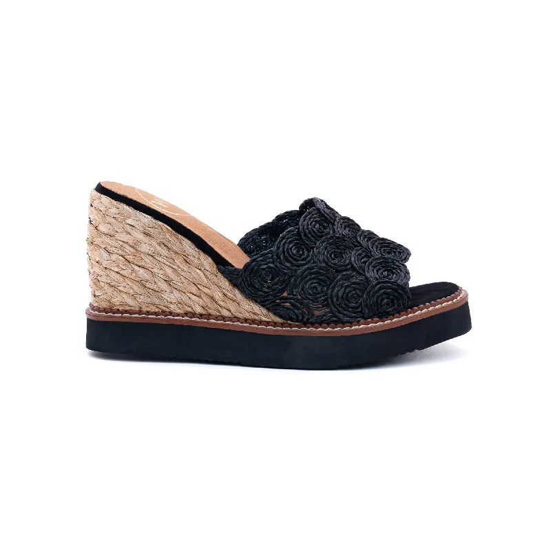 Orthopedic Women's Sandals with Arch Support in Gray for Foot HealthBonnie Black Espadrilles