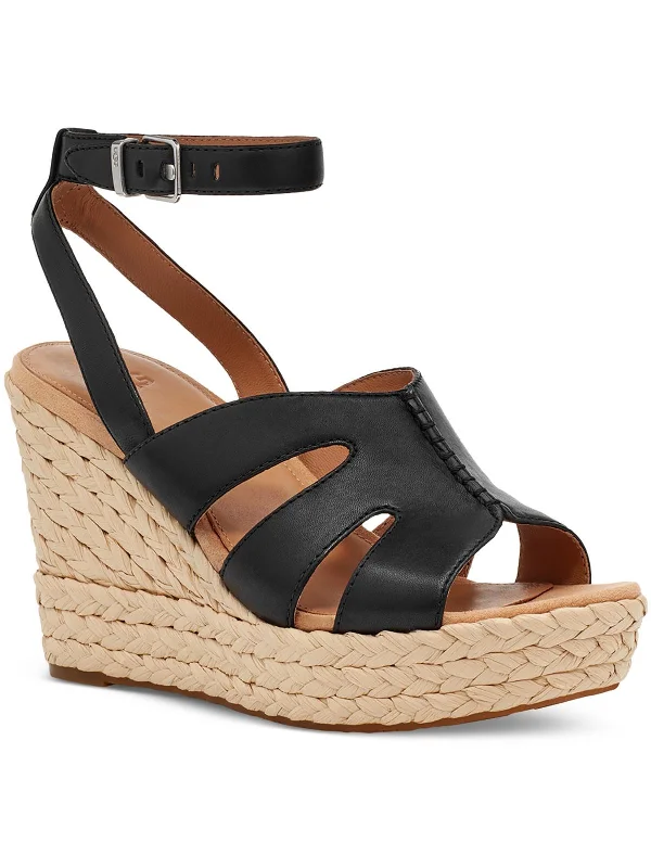 Women's Thong Sandals with a Beaded Design in Multicolor for a Beachy AestheticCareena Womens Leather Open Toe Wedge Sandals