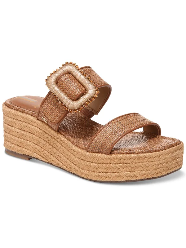 Women's Ankle - Strap Sandals with a Block Heel in Red for a Sophisticated StyleChase Womens Woven Slip On Espadrilles