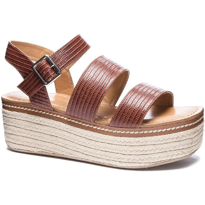 Adjustable Strap Women's Sandals with a Padded Heel in Pink for a Custom FitChinese Laundry Womens Zinger Canvas Ankle Strap Wedge Sandals