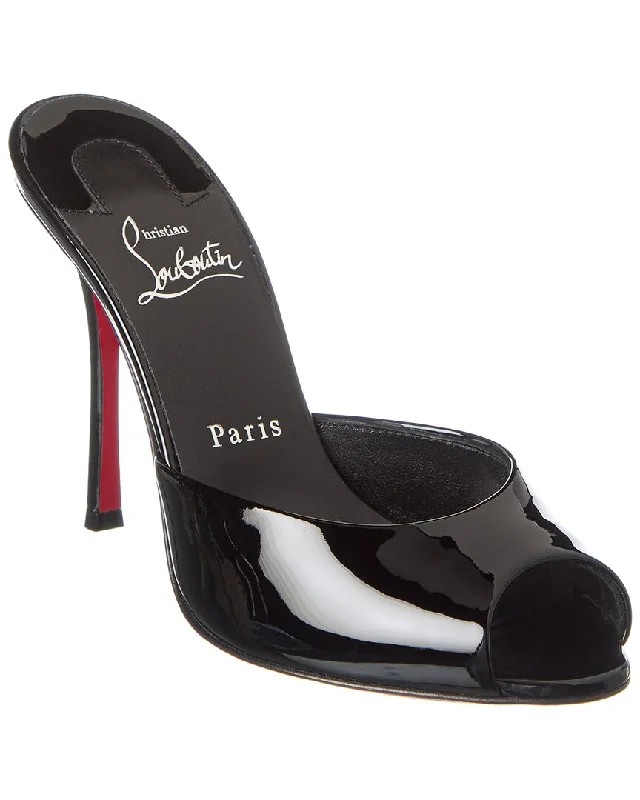 Women's Thong Sandals with a Beaded Design in Multicolor for a Beachy AestheticChristian Louboutin Me Dolly 100 Patent Sandal (Authentic Pre-Owned)