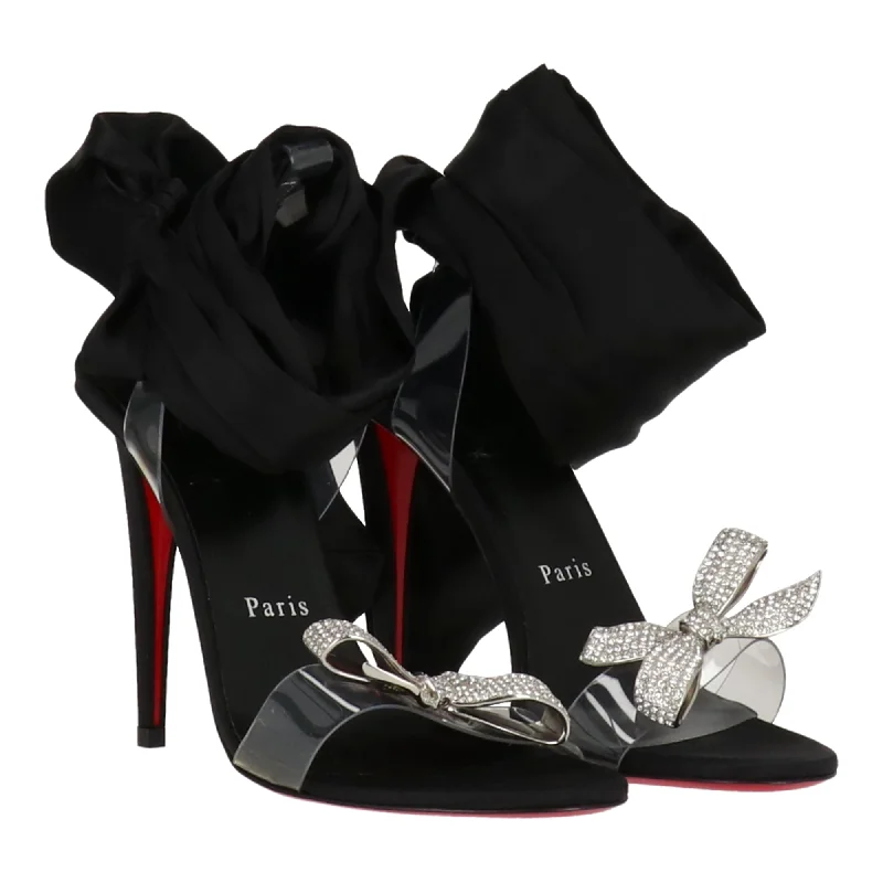 Plus Size Women's Wide - Width Platform Sandals in Black for Added Comfort and HeightChristian Louboutin Womens Black Sandal