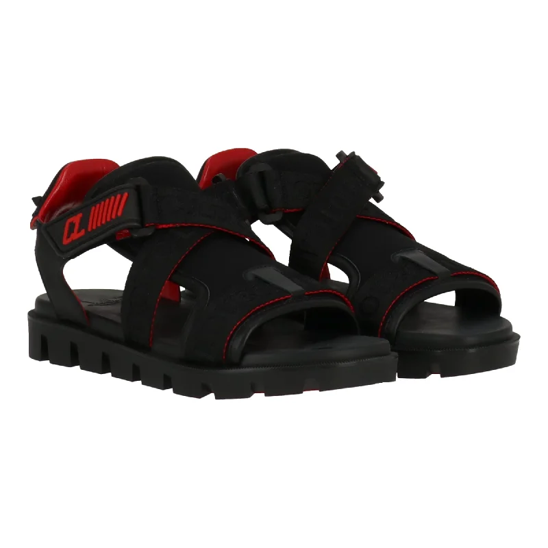 Shock - Absorbing Women's Sandals with a Soft Insole in Black for Active LifestylesChristian Louboutin Womens Black Sandal