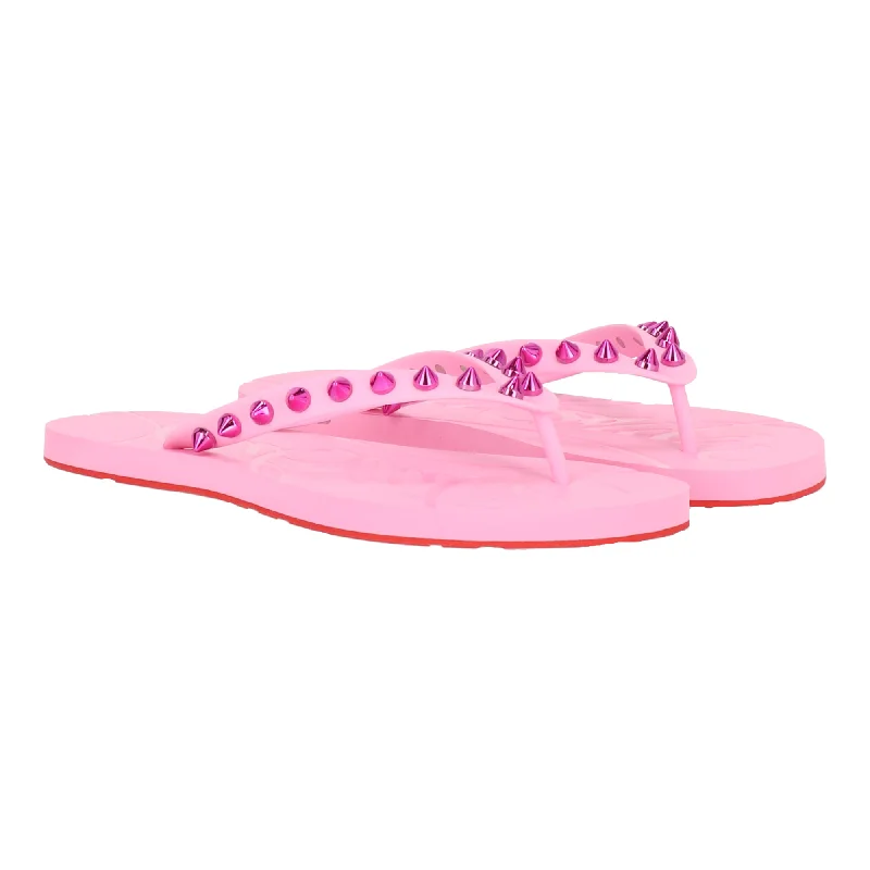 Women's Sandals with a Floral - Printed Upper in Pink for a Feminine Spring LookChristian Louboutin Womens Pink Sandal