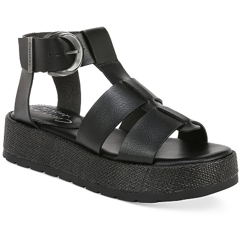 Plus Size Women's Wide - Width Platform Sandals in Black for Added Comfort and HeightCircus by Sam Edelman Womens Katy Faux Leather Platform Gladiator Sandals