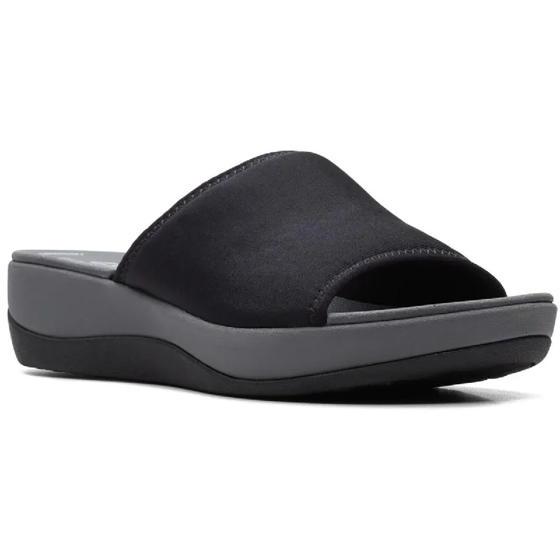 Child - Friendly Women's Sandals with a Secure Buckle in Purple for Moms on the GoClarks Womens Arla Nora Slip On Platform Slide Sandals