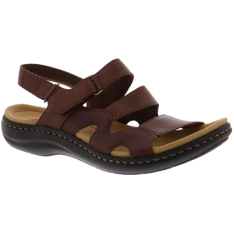Women's Sandals with a Glitter - Coated Strap in Gold for a Sparkly Summer OutfitClarks Womens Laurieann Leather Open Toe Ankle Strap