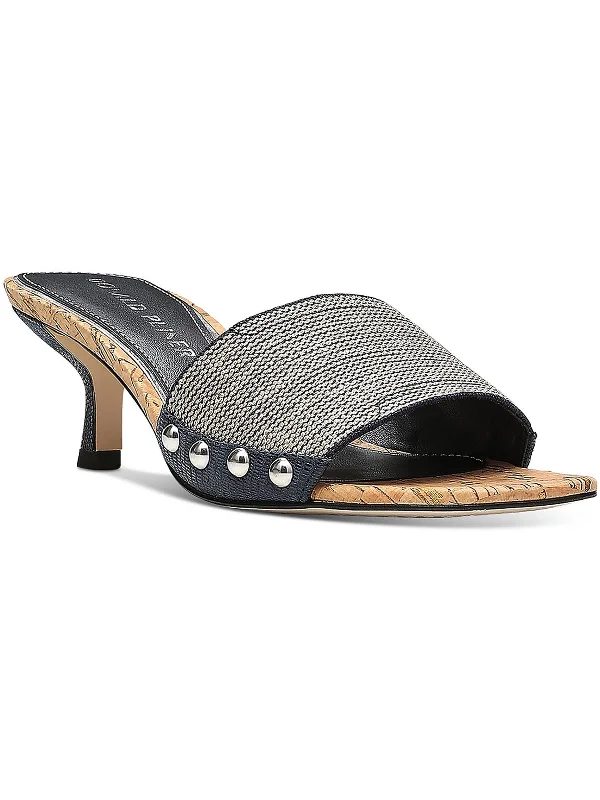 Women's Flat Slide Sandals with a Memory Foam Insole in White for All - Day ComfortColete 82 Womens Slip On Open Toe Heels