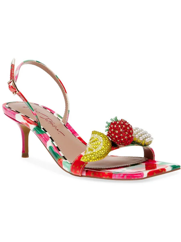 Lightweight Women's Mesh - Paneled Sandals in Yellow for BreathabilityColson Womens Patent Rhinestone Slingback Sandals