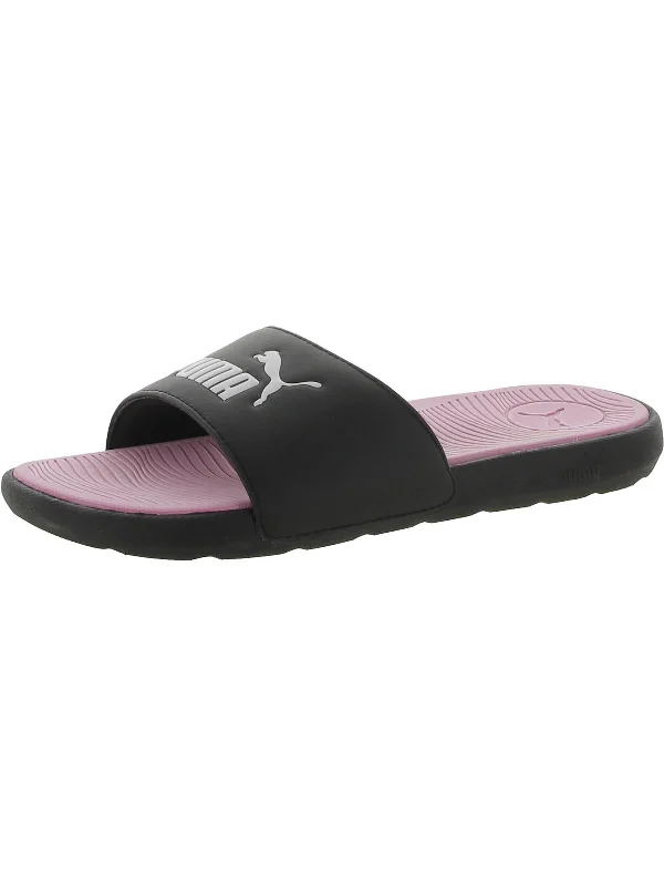 Orthopedic Women's Sandals with Arch Support in Gray for Foot HealthCool Cat 2.0 Womens Flat Slip-On Pool Slides