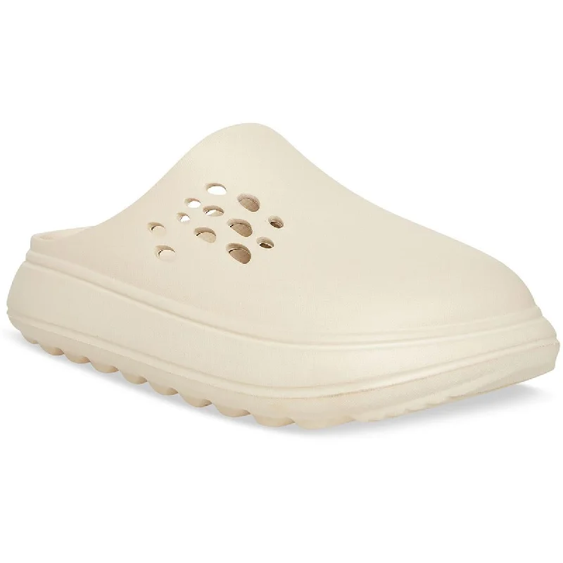 Women's Cork - Soled Espadrille Sandals with a Rope - Trimmed Upper in Navy for a Summer VibeCool Planet by Steve Madden Womens Current  Flatform Slip On Platform Sandals