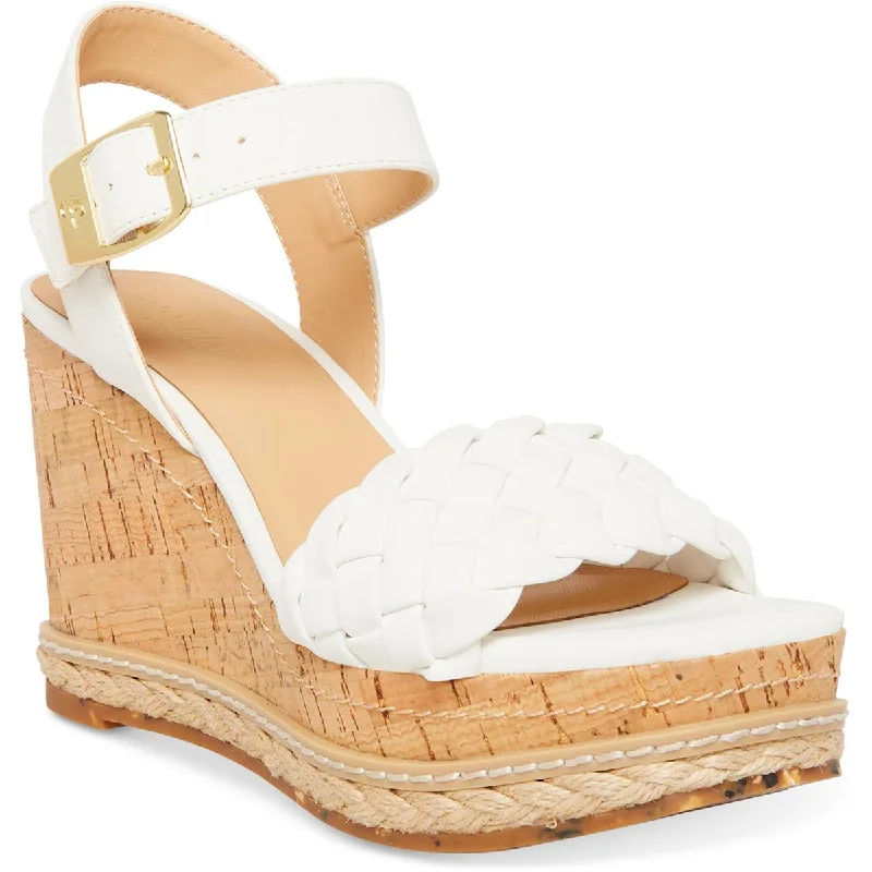 Women's Sandals with a Glitter - Coated Strap in Gold for a Sparkly Summer OutfitCool Planet by Steve Madden Womens JITNEY Open Toe Ankle Strap Wedge Sandals