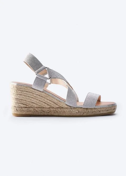 Women's Sandals with a Wedge Heel and a Tassel Detail in Orange for a Trendy LookDalia Elastic Espadrille Sandal Wedges