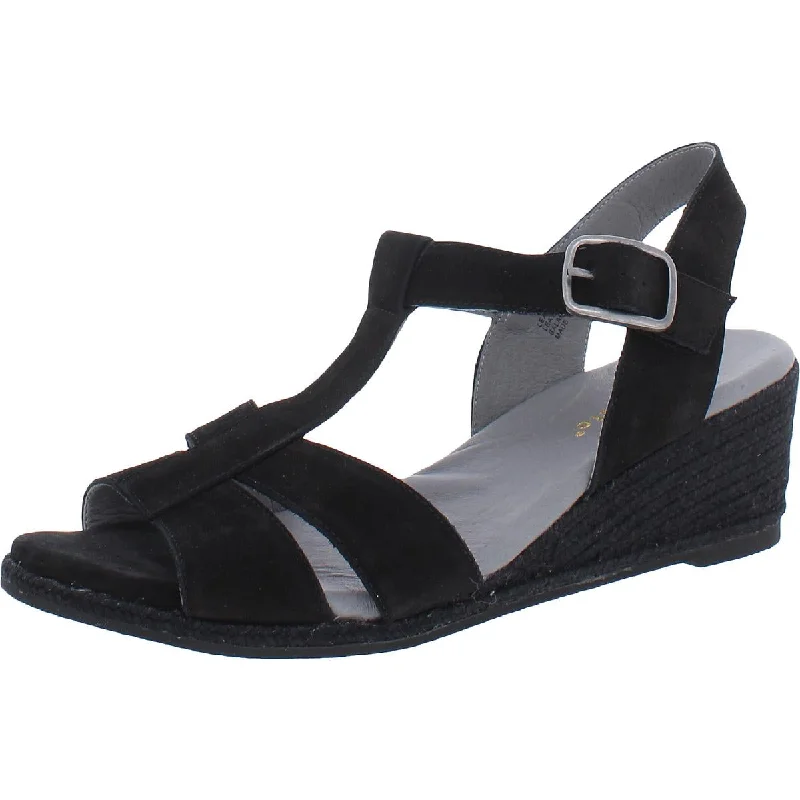 Anti - Slip Women's Sandals with a Grooved Sole in Green for Outdoor AdventuresDavid Tate Womens Vacation Nubuck Slingback Wedge Sandals