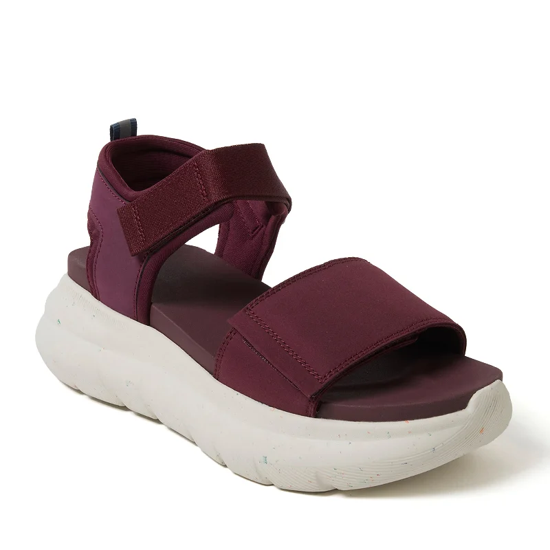Waterproof Women's Rubber Beach Sandals with Arch Support in Blue for Water ActivitiesDearfoams Women's Odell Sandal