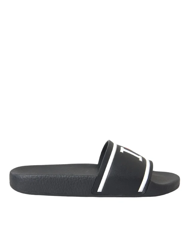 Orthopedic Women's Sandals with Arch Support in Gray for Foot HealthDolce & Gabbana  Leather I Love D&G Sandals Slides Women's Shoes