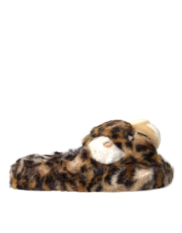 Women's Cork - Soled Espadrille Sandals with a Rope - Trimmed Upper in Navy for a Summer VibeDolce & Gabbana  Tiger Slippers Flats Sandals Women's Shoes