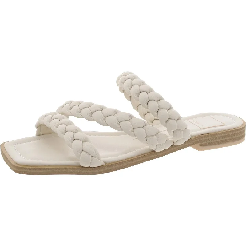Women's Sandals with a Wedge Heel and a Tassel Detail in Orange for a Trendy LookDolce Vita Womens Braided Slip On Slide Sandals