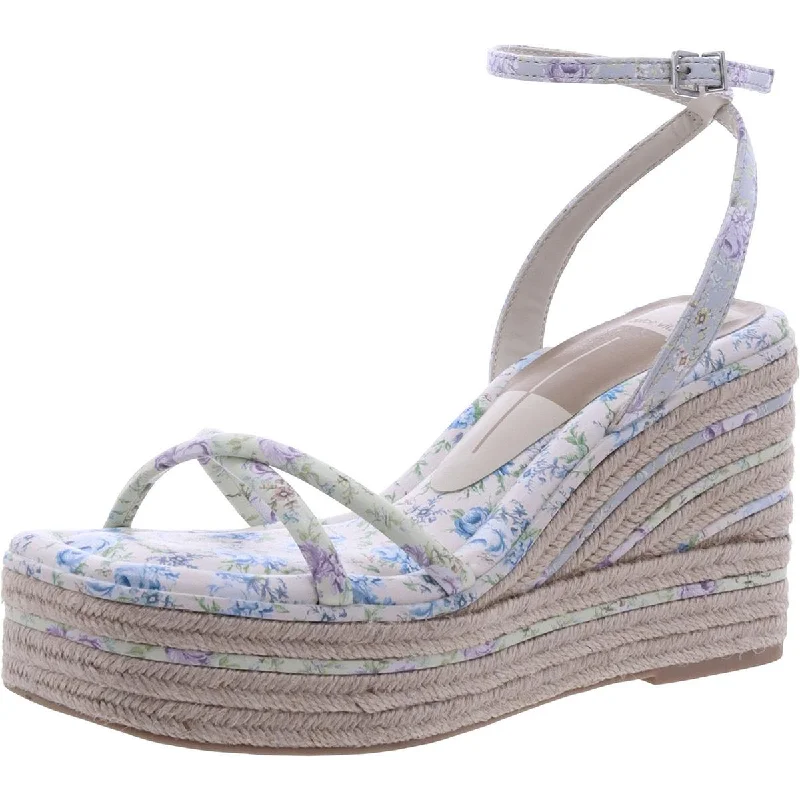 Sustainable Women's Recycled Material Sandals in Beige for Eco - Conscious ShoppersDolce Vita Womens Faux Leather Ankle Strap Platform Sandals