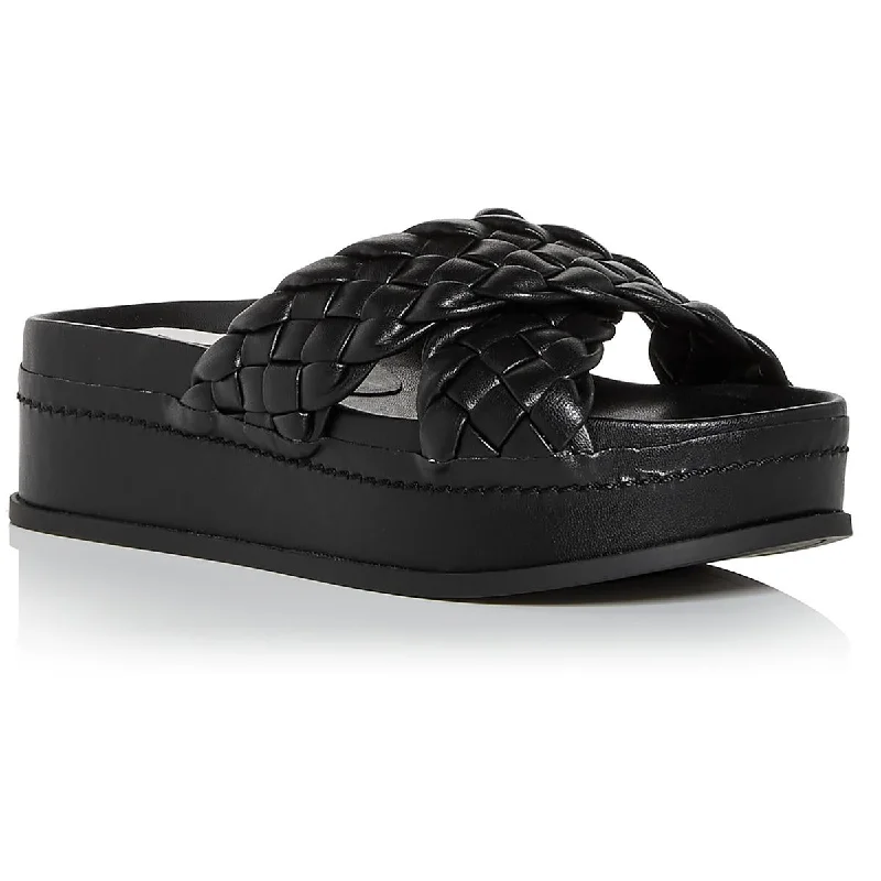Women's Sandals with a Wedge Heel and a Tassel Detail in Orange for a Trendy LookDolce Vita Womens Wrenly Slip On Open Toe Flatform Sandals