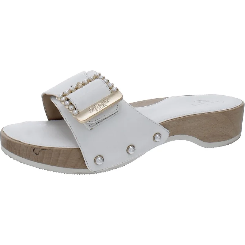 Women's Cork - Soled Espadrille Sandals with a Rope - Trimmed Upper in Navy for a Summer VibeDr. Scholl's Shoes Womens Original Mod Buckle Slip-On Slide Sandals