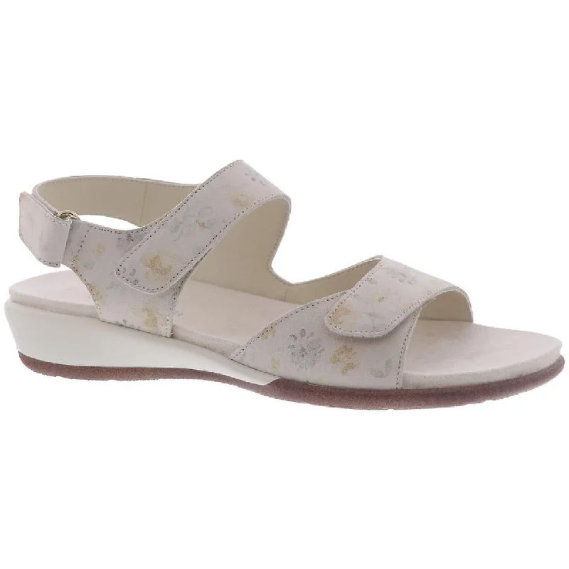 Waterproof Women's Rubber Beach Sandals with Arch Support in Blue for Water ActivitiesEasy Spirit Womens Hartwell Strappy Slingback Wedge Sandals