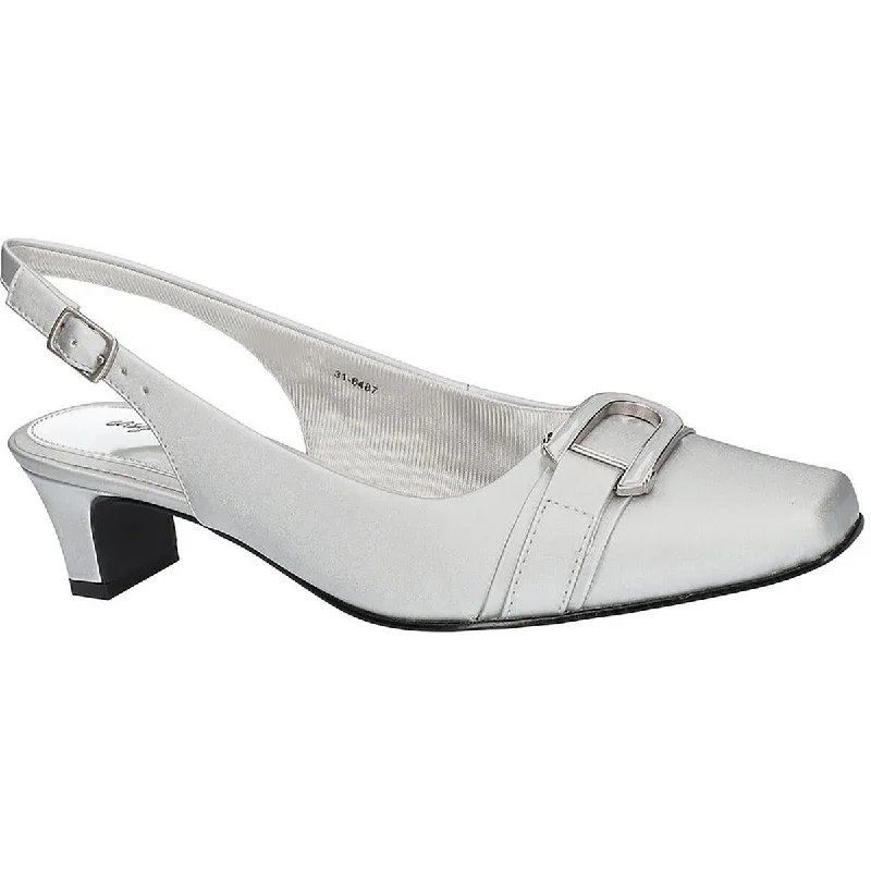 Women's Sandals with a Floral - Printed Upper in Pink for a Feminine Spring LookEasy Street Womens Connie  Square Toe Patent Heels