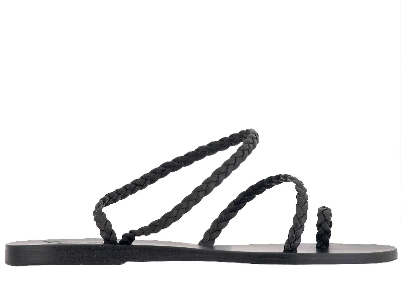 Child - Friendly Women's Sandals with a Secure Buckle in Purple for Moms on the GoEleftheria Bee Strap Sandals Black