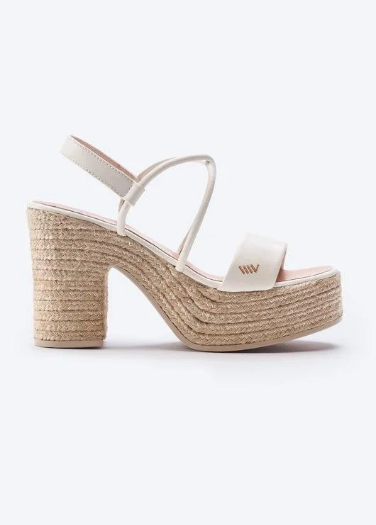 Women's Strappy Gladiator Sandals with Buckle Closures in Tan for a Boho LookElia Leather Espadrille Sandal Heels
