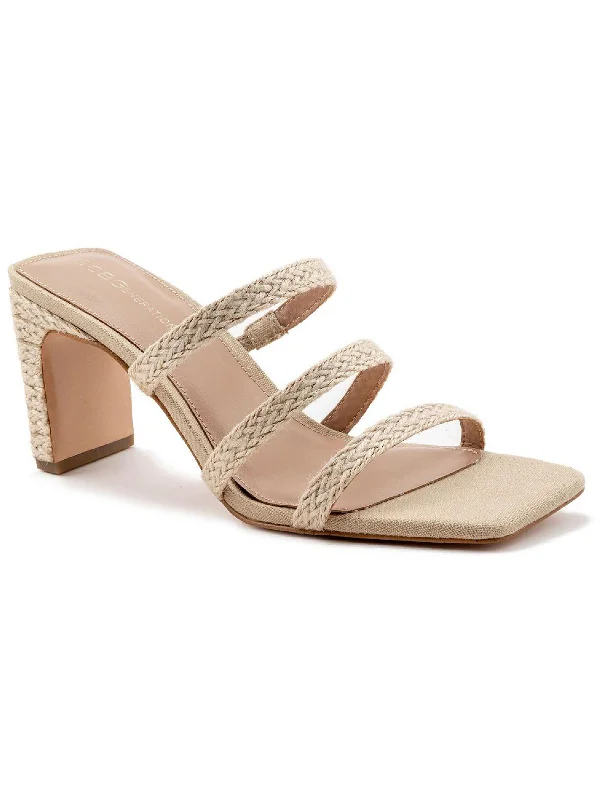 Women's Sandals with a Floral - Printed Upper in Pink for a Feminine Spring LookFalla Womens Faux Leather Slip On Dress Sandals