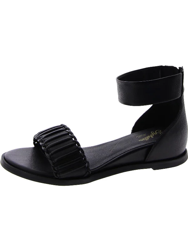 Women's Sandals with a Floral - Printed Upper in Pink for a Feminine Spring LookFinal Hour Womens Leather Braided Ankle Strap
