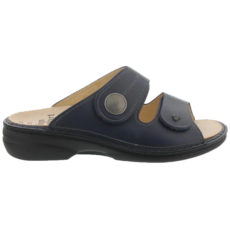 Orthopedic Women's Sandals with Arch Support in Gray for Foot HealthSansibar Leather Women's Slip-On Sandals