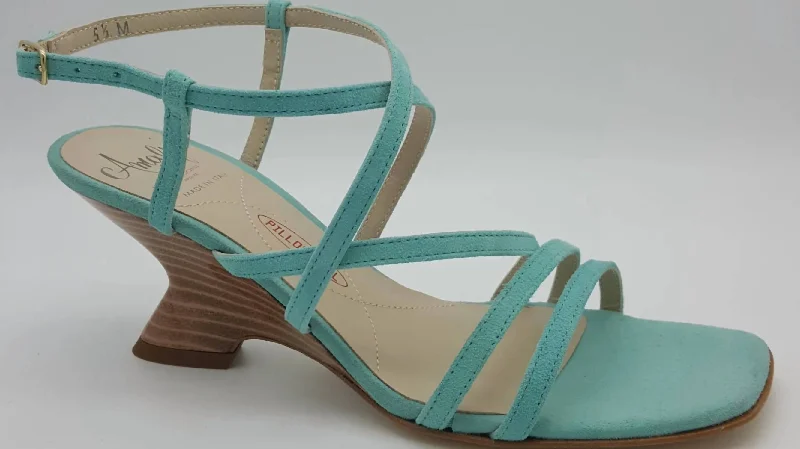 Child - Friendly Women's Sandals with a Secure Buckle in Purple for Moms on the GoFirma Wedge Sandal In Turquoise