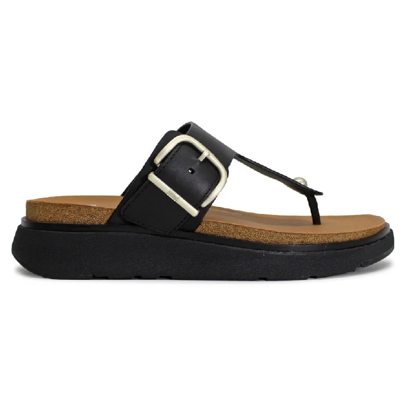 Child - Friendly Women's Sandals with a Secure Buckle in Purple for Moms on the GoGen FF Buckle Leather Women's Toe Post Sandals