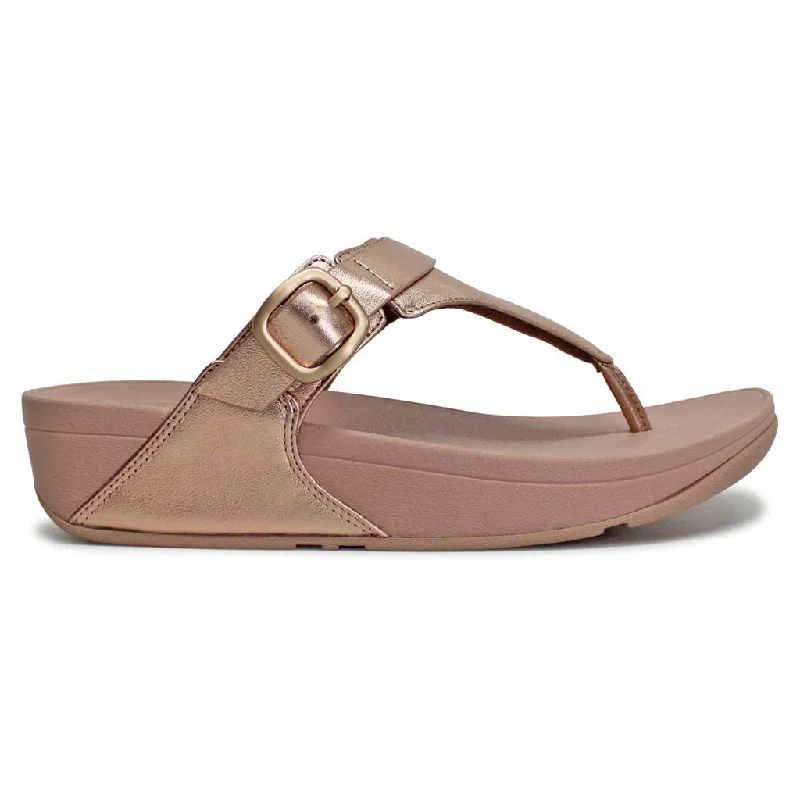 Women's Sandals with a Floral - Printed Upper in Pink for a Feminine Spring LookLulu Adjustable Leather Women's Toe Post Sandals