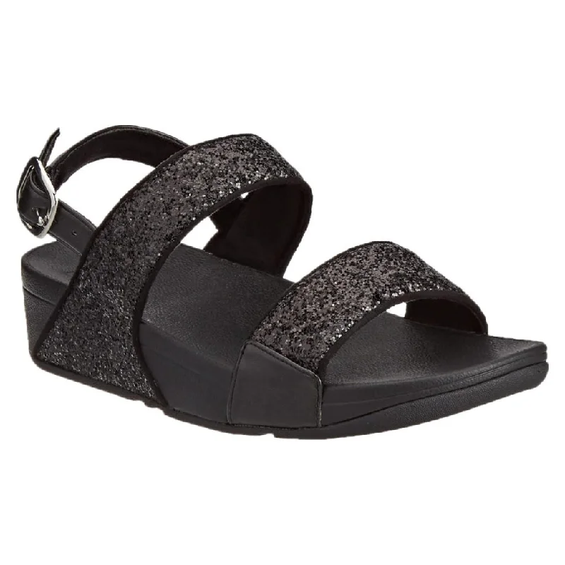 Women's Sandals with a Wedge Heel and a Tassel Detail in Orange for a Trendy LookLulu Glitter Synthetic Women's Back Strap Sandals