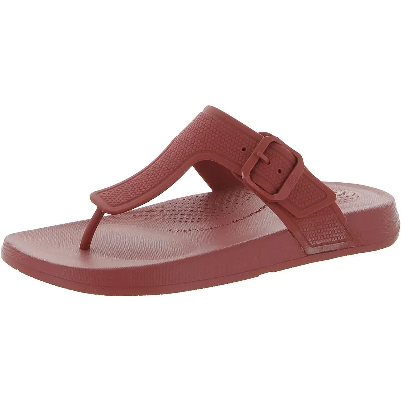 Adjustable Strap Women's Sandals with a Padded Heel in Pink for a Custom FitFitflop Womens Iqushion Thong Slip On Flip-Flops