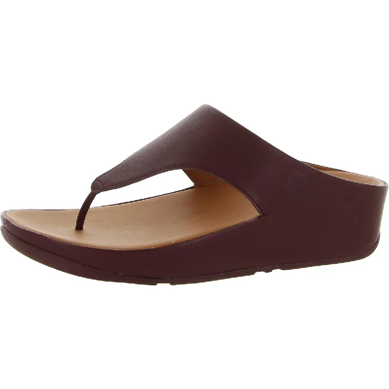 Lightweight Women's Mesh - Paneled Sandals in Yellow for BreathabilityFitflop Womens Shuv Leather Slip On Thong Sandals