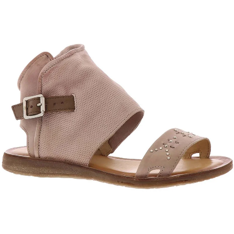 Women's Sandals with a Glitter - Coated Strap in Gold for a Sparkly Summer OutfitForge Womens Leather Studded Gladiator Sandals