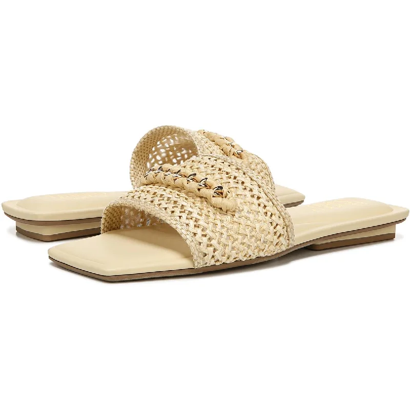 Women's Sandals with a Wedge Heel and a Tassel Detail in Orange for a Trendy LookFranco Sarto Womens Caven 4 Embellished Slip On Heels