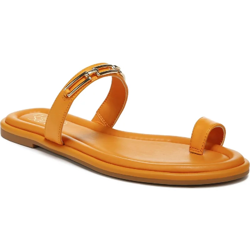 Women's Ankle - Strap Sandals with a Block Heel in Red for a Sophisticated StyleFranco Sarto Womens Jade Toe Loop Slip On Pool Slides