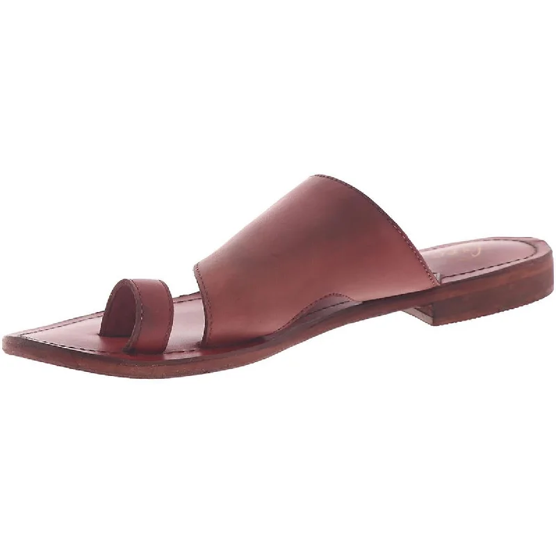 Women's Strappy Gladiator Sandals with Buckle Closures in Tan for a Boho LookFree People Womens Sant Antoni Leather Slip On Slide Sandals