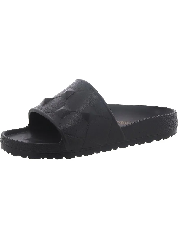 Women's Cork - Soled Espadrille Sandals with a Rope - Trimmed Upper in Navy for a Summer VibeGABY Womens Casual Light Weight Pool Slides