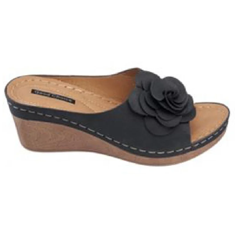 Elastic - Strap Women's Sandals with a Padded Toe in Teal for Easy On - and - OffGC Shoes Womens Tokyo Slip On Open Toe Wedge Sandals