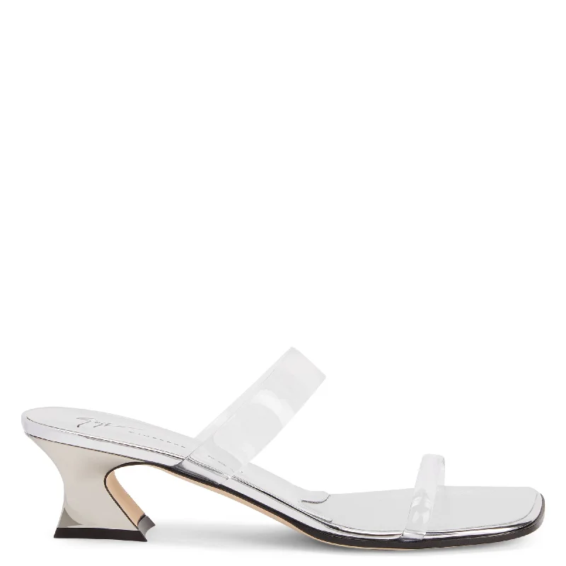 Adjustable Strap Women's Sandals with a Padded Heel in Pink for a Custom FitGiuseppe Zanotti Aude Plexi