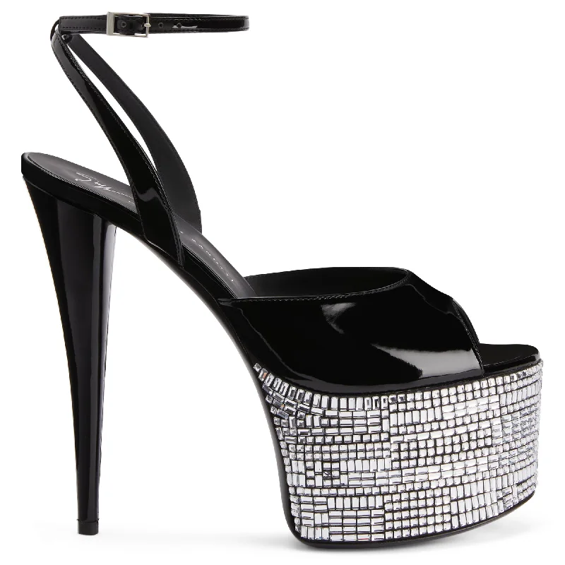 Lightweight Women's Mesh - Paneled Sandals in Yellow for BreathabilityGiuseppe Zanotti Gz Aida