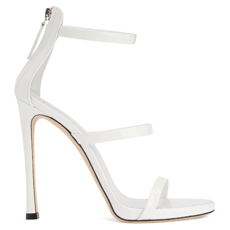 Women's Rhinestone - Embellished Open - Toe Sandals in Silver for a Glamorous Party LookGiuseppe Zanotti Harmony