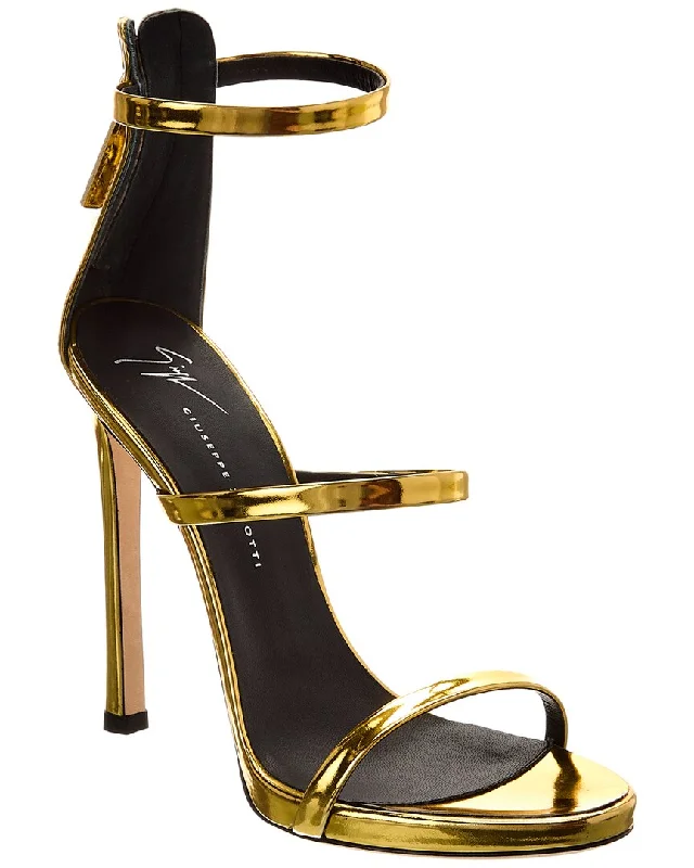 Women's Sandals with a Floral - Printed Upper in Pink for a Feminine Spring LookGiuseppe Zanotti Harmony 120 Leather Sandal