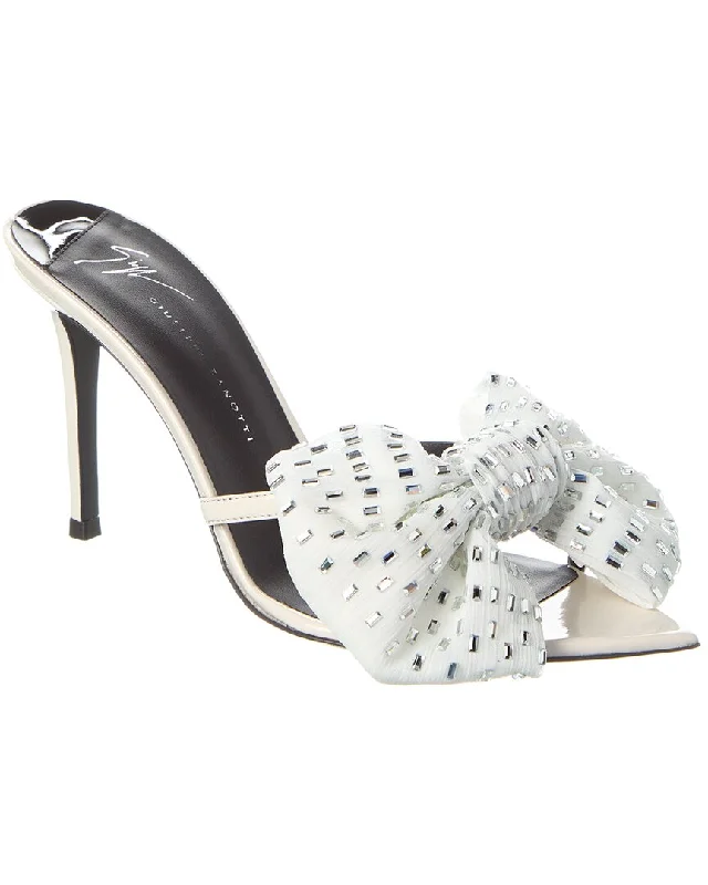 Women's Ankle - Strap Sandals with a Block Heel in Red for a Sophisticated StyleGiuseppe Zanotti Intrigo Alexandrine 90 Sandal