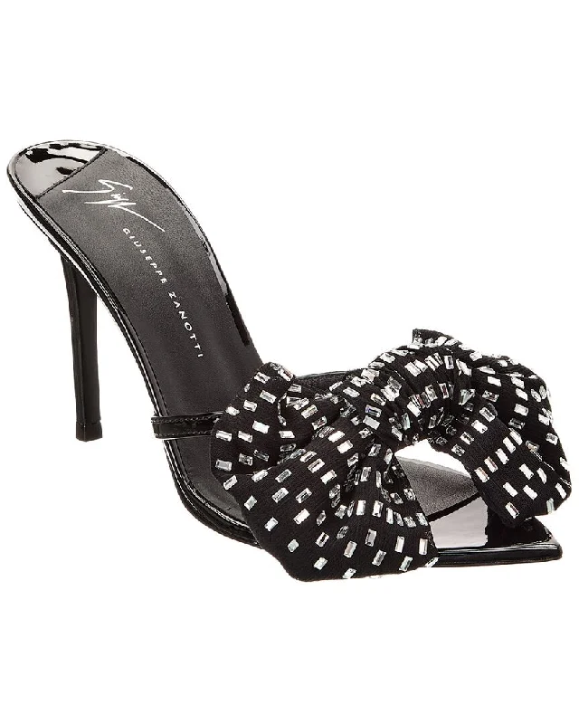 Women's Leather - Strapped Sandals with a Braided Detail in Brown for a Rustic AppealGiuseppe Zanotti Intrigo Alexandrine 90 Sandal